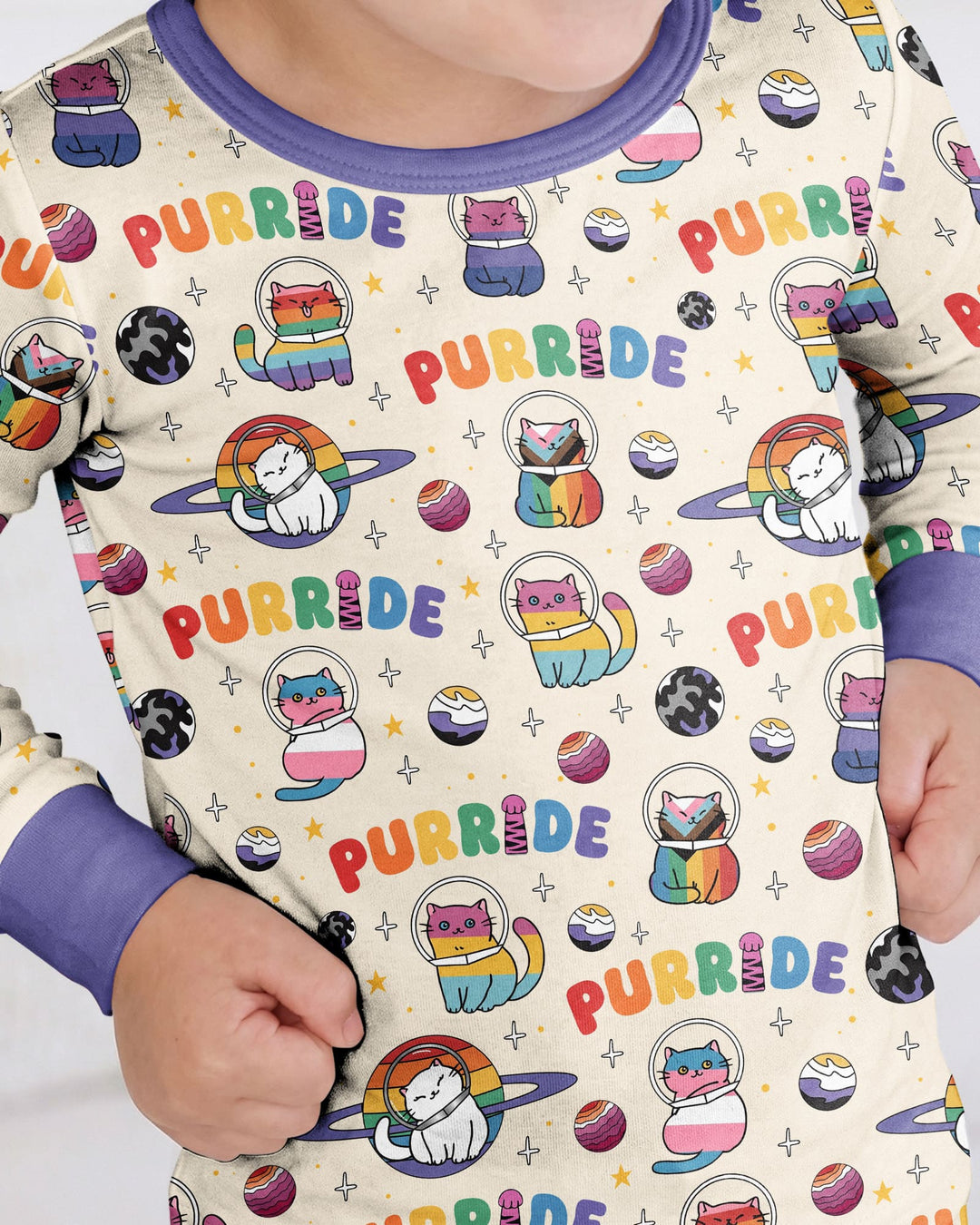 Conjunto de pijama de dos piezas de bambú de manga larga