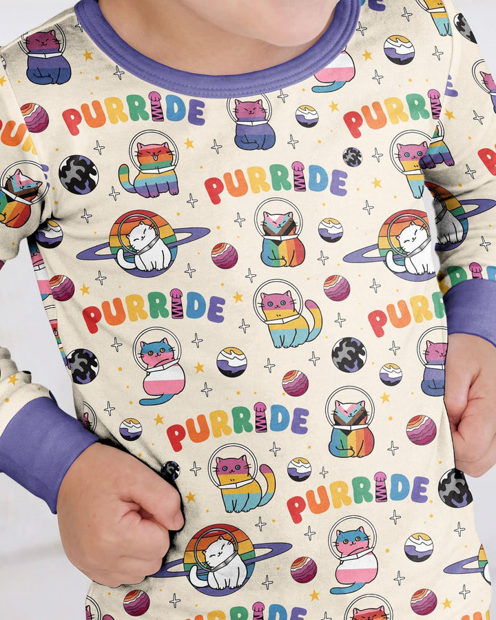 Conjunto de pijama de dos piezas de bambú de manga larga