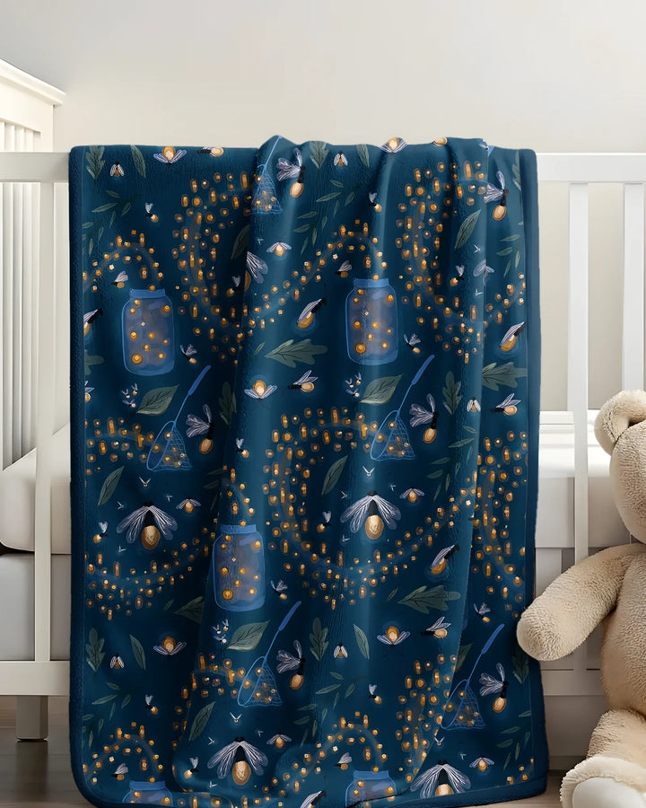 Catching Fireflies Bamboo Blanket