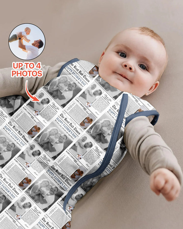 Custom Photo The Best Dad Times Bamboo Sleep Bag