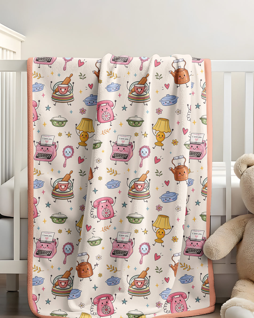 Retro Chasing Toy Bamboo Blanket
