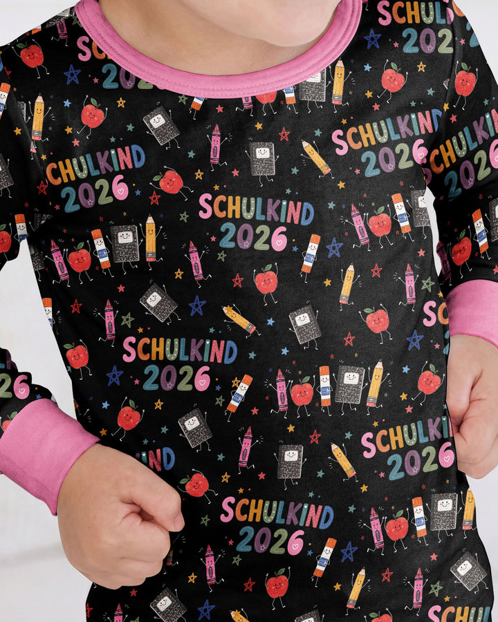 Conjunto de pijama de dos piezas de bambú de manga larga