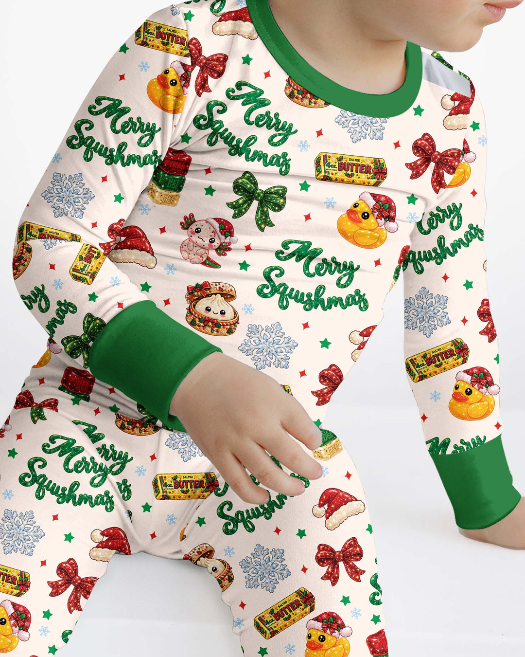 Merry Squishmas Bamboo Two Piece Long Sleeve Pajama Set
