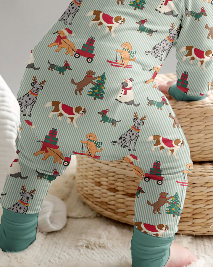 Happy Holiday Pups Bamboo Convertible Zippy