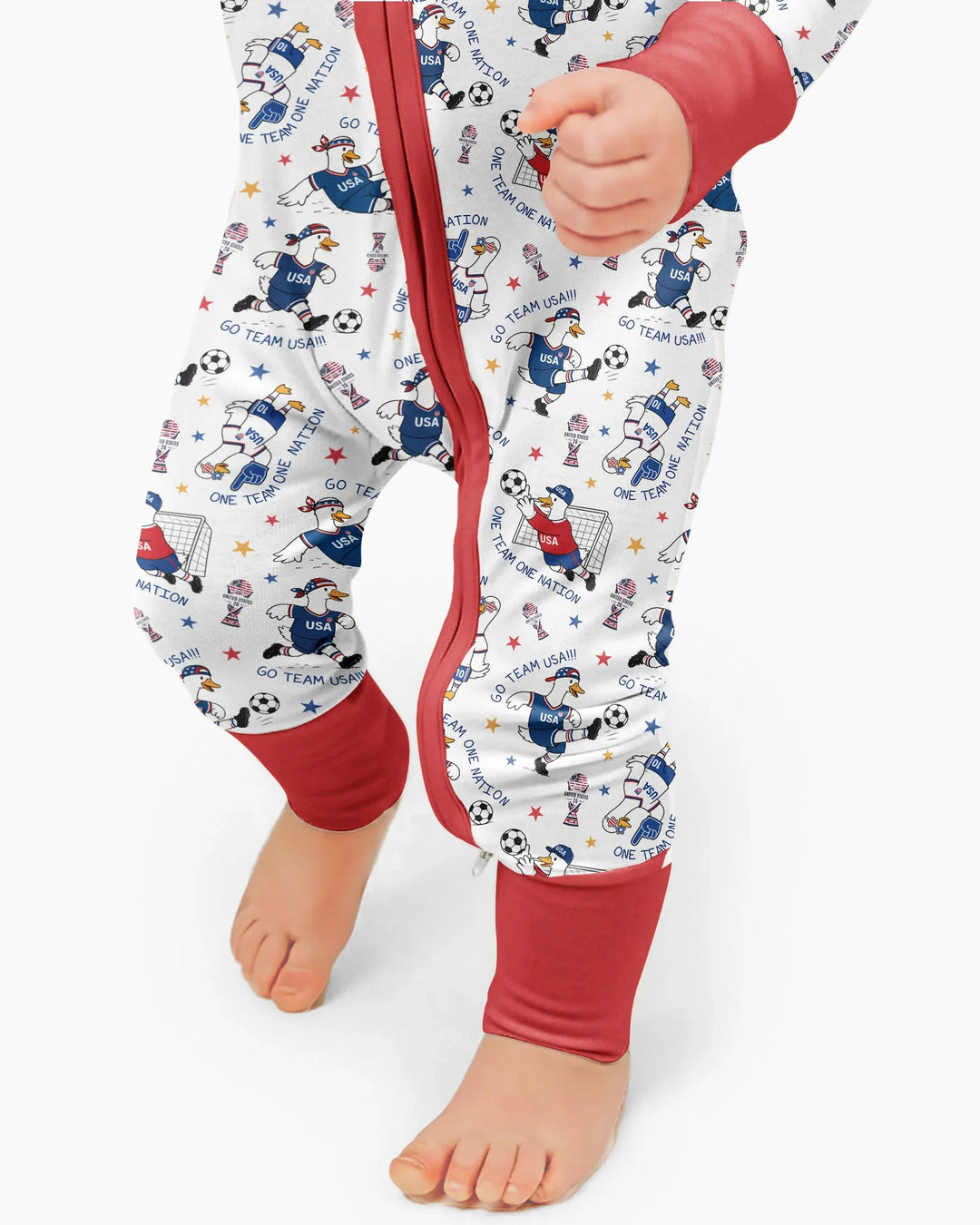 USA Soccer Goose Family Matching Bamboo Convertible Zippy