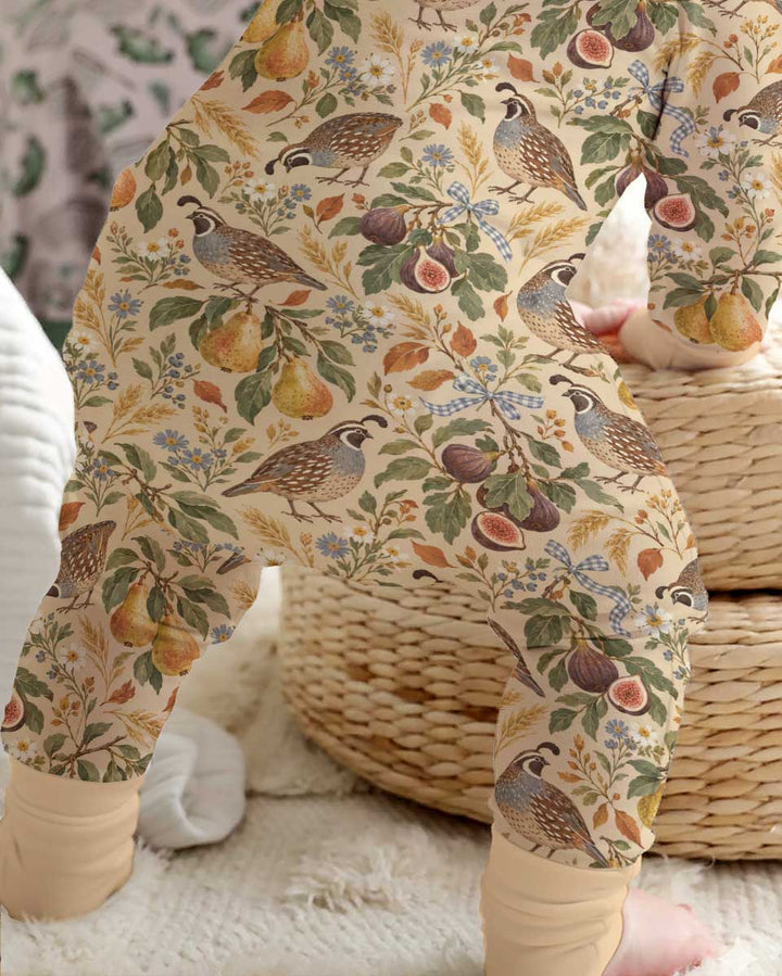Quail & Pears Bamboo Convertible Zippy