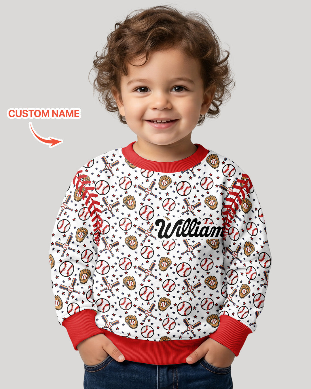 Custom Template Bambus-Rundhals-Sweatshirt