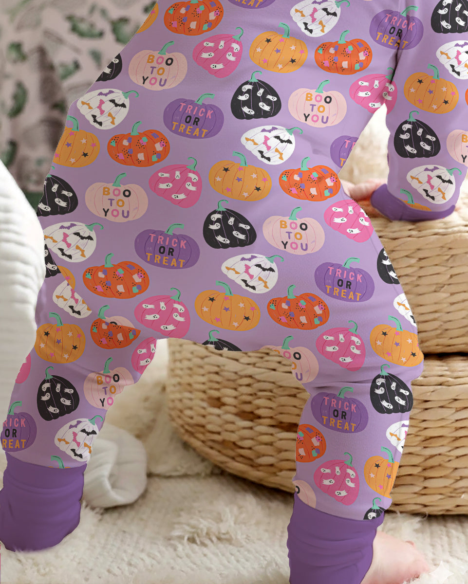 Boo Pumpkin Season Bamboo Convertible Zippy