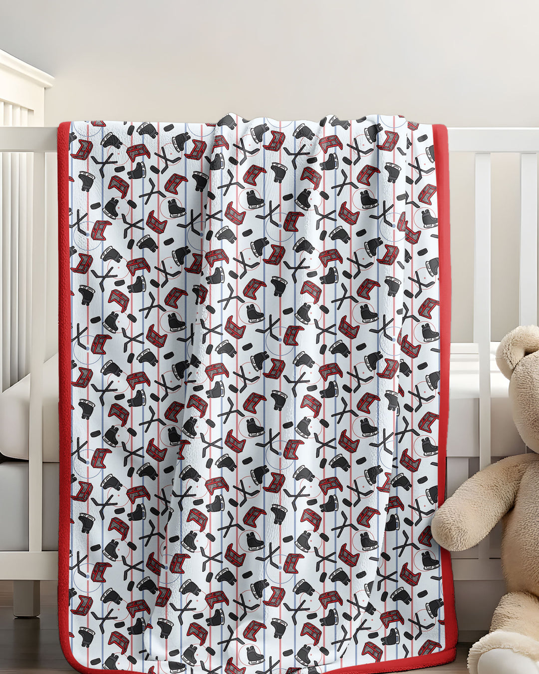 Hockey Rink Bamboo Blanket