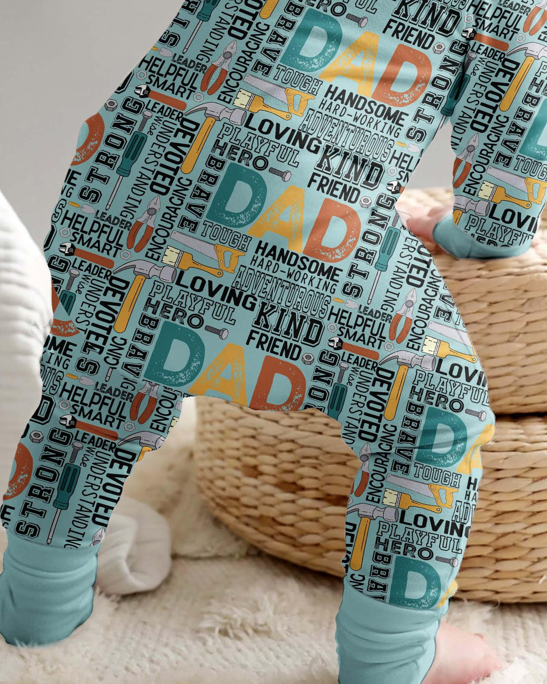 Dad Word Collage Bamboo Convertible Zippy