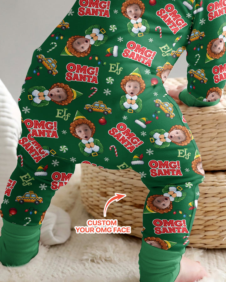 Custom Image OMG Santa Bamboo Convertible Zippy