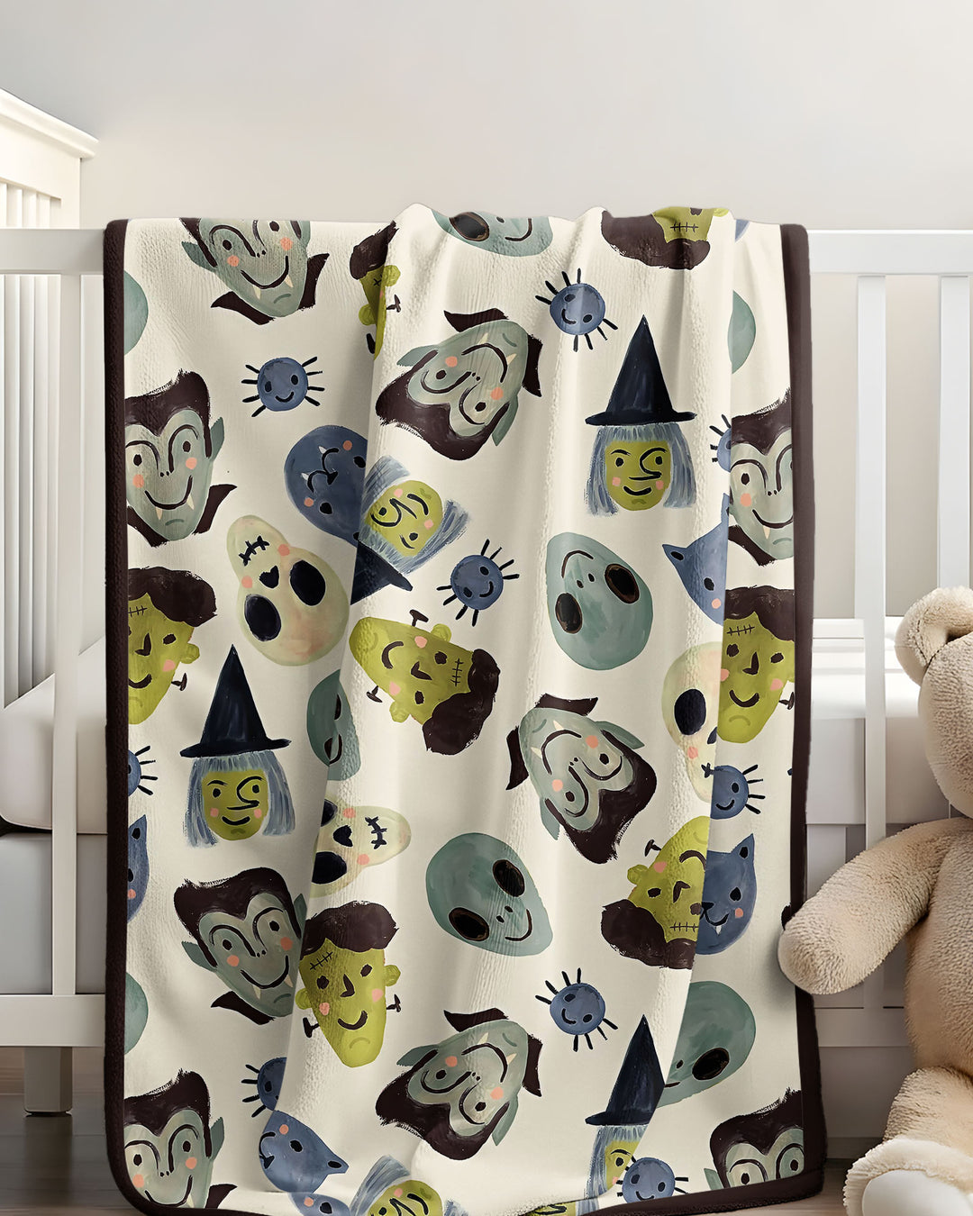 Halloween Face Bamboo Blanket