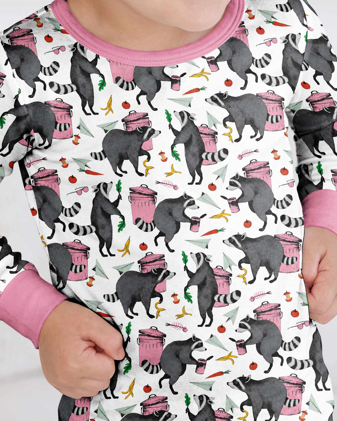 Trash Panda Adventures Bamboo Two Piece Long Sleeve Pajama Set