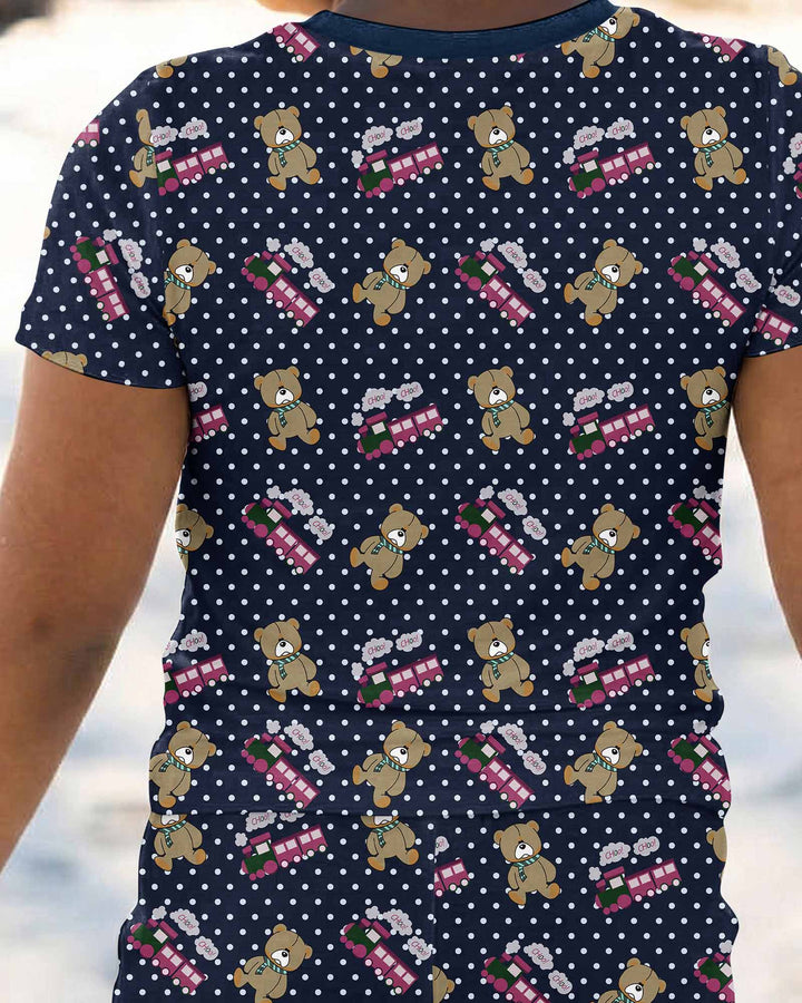 Huntrix Choo Choo Bamboo Two Piece Short Sleeve Pajama Set