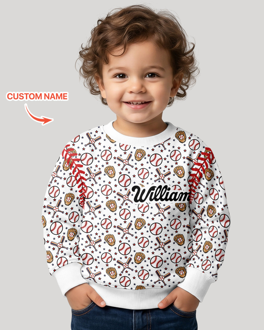 Custom Template Bambus-Rundhals-Sweatshirt