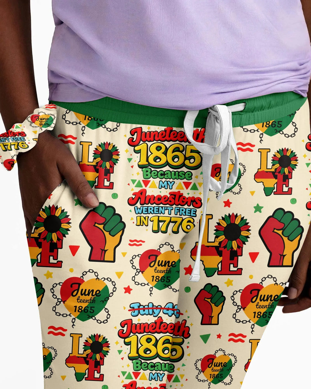 Juneteenth 1865 Because My Ancestors Weren't Free In 1776 Bamboo Women Pajama Set