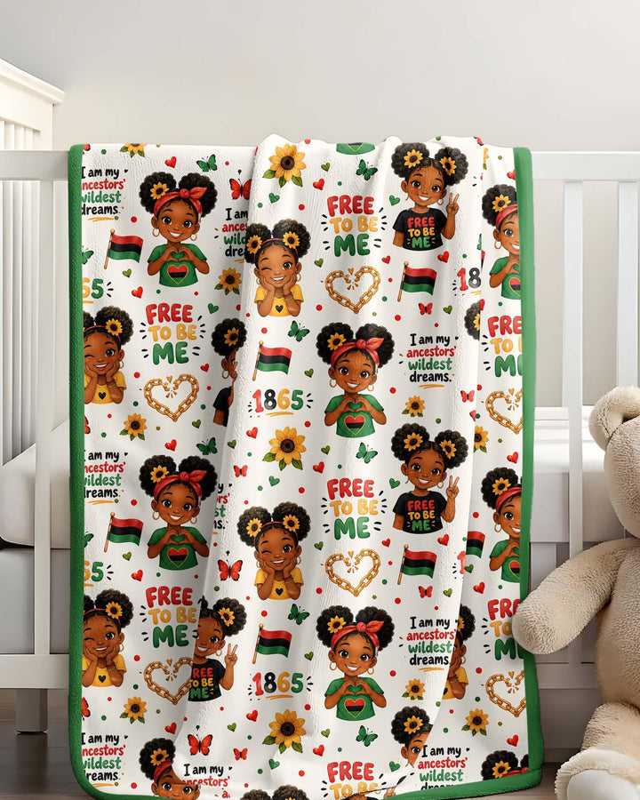Juneteenth I am My Ancestors' Wildest Dream Bamboo Blanket