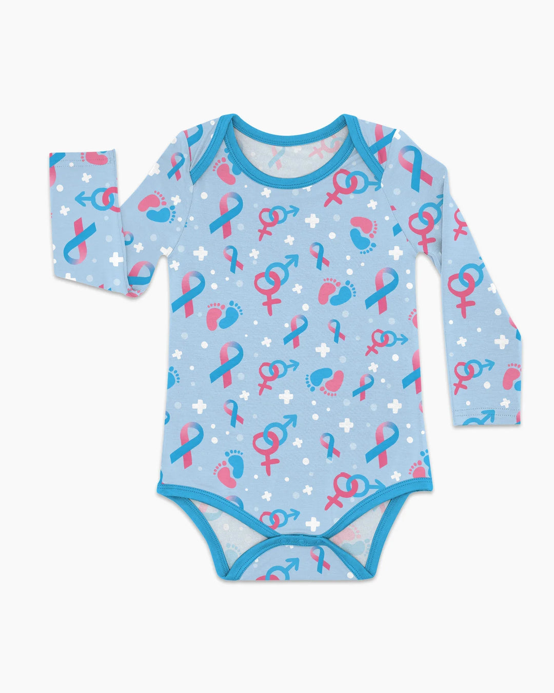 Gerippte Babykleidung mit individuellem Foto - Weich &amp; Skizzenhaft