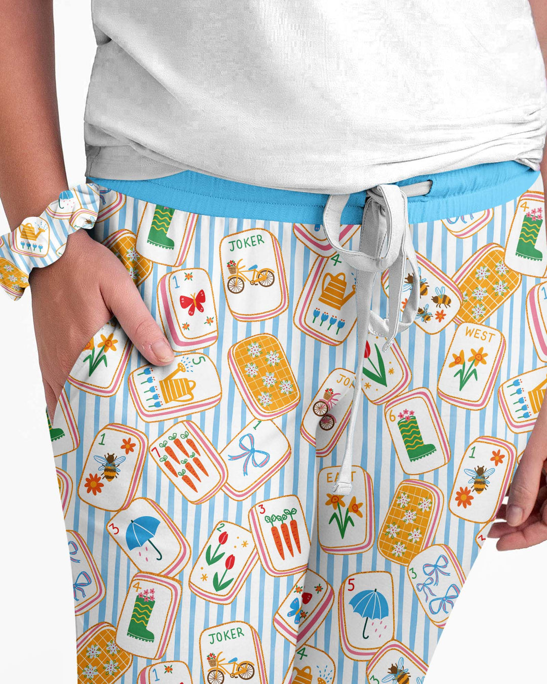 Mahjong Club Mommy & Me Matching Bamboo Women Pajama Set