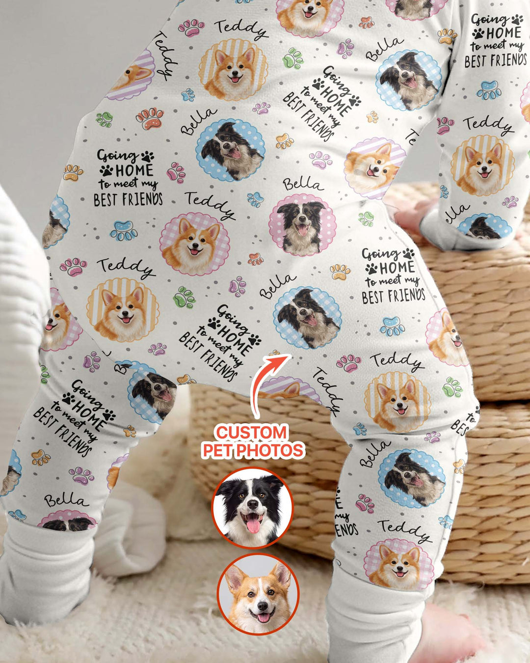 Custom Pet Photo My First Best Friend Bamboo Convertible Zippy
