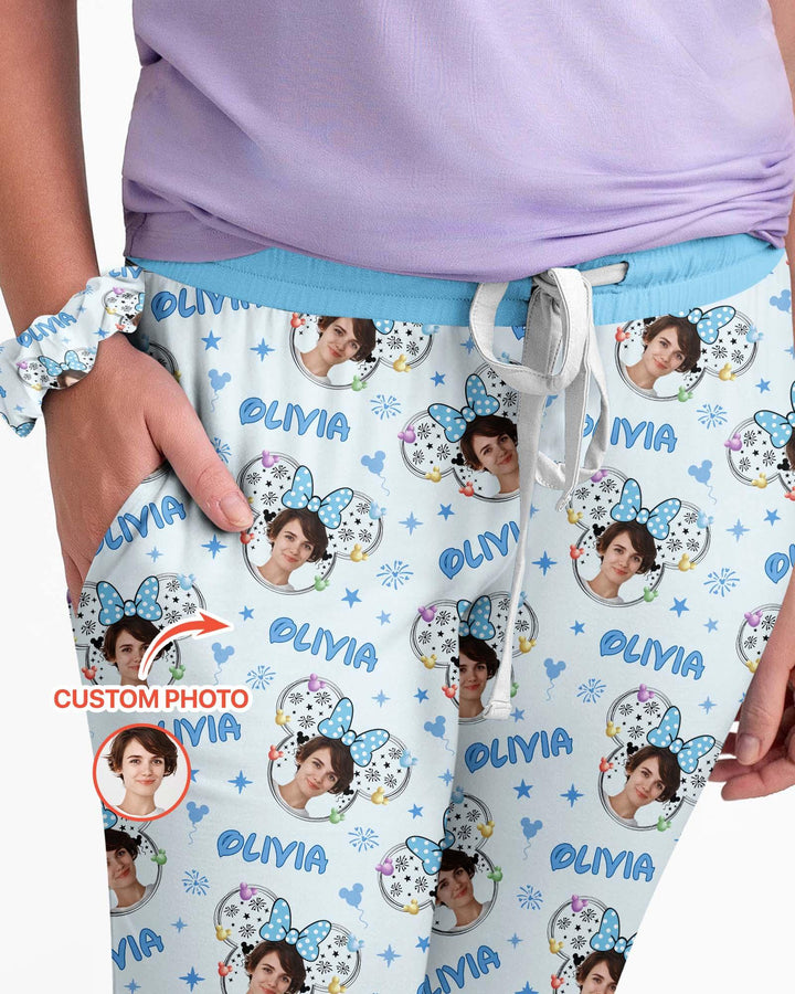 Custom Photo Little Princess Bamboo Women Pajama Set