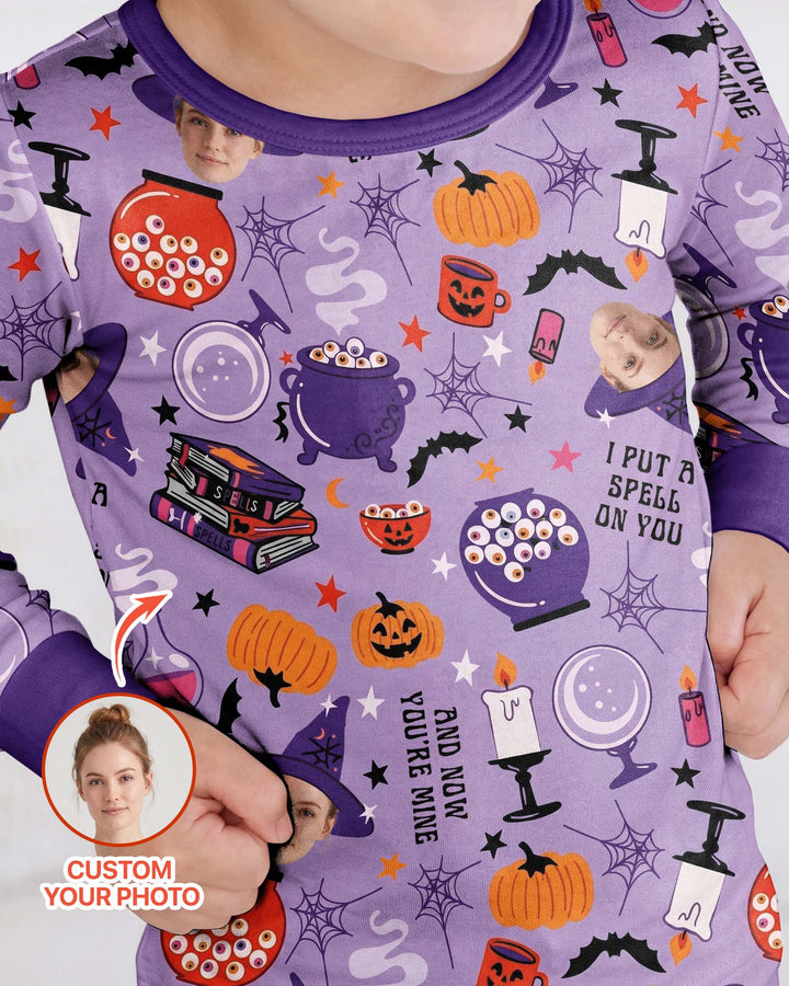 Halloween Little Witch Bamboo Two Piece Long Sleeve Pajama Set