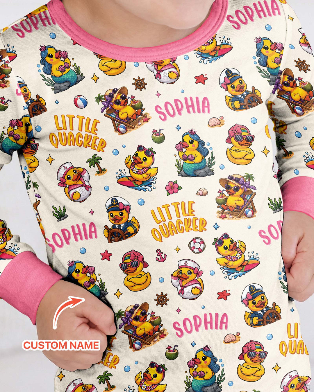 Little Quacker Bamboo Two Piece Long Sleeve Pajama Set