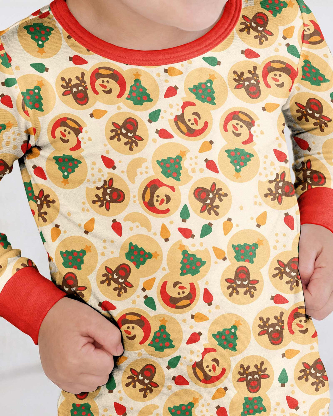 Christmas Sugar Cookie  Bamboo Two Piece Long Sleeve Pajama Set