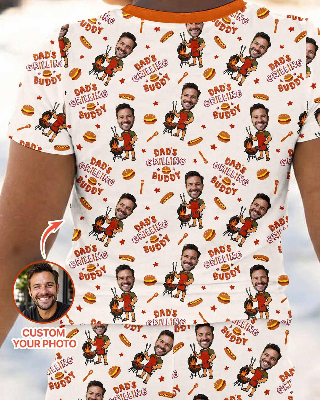 Zweiteiliges, kurzärmliges Pyjama-Set mit Marienkäfern