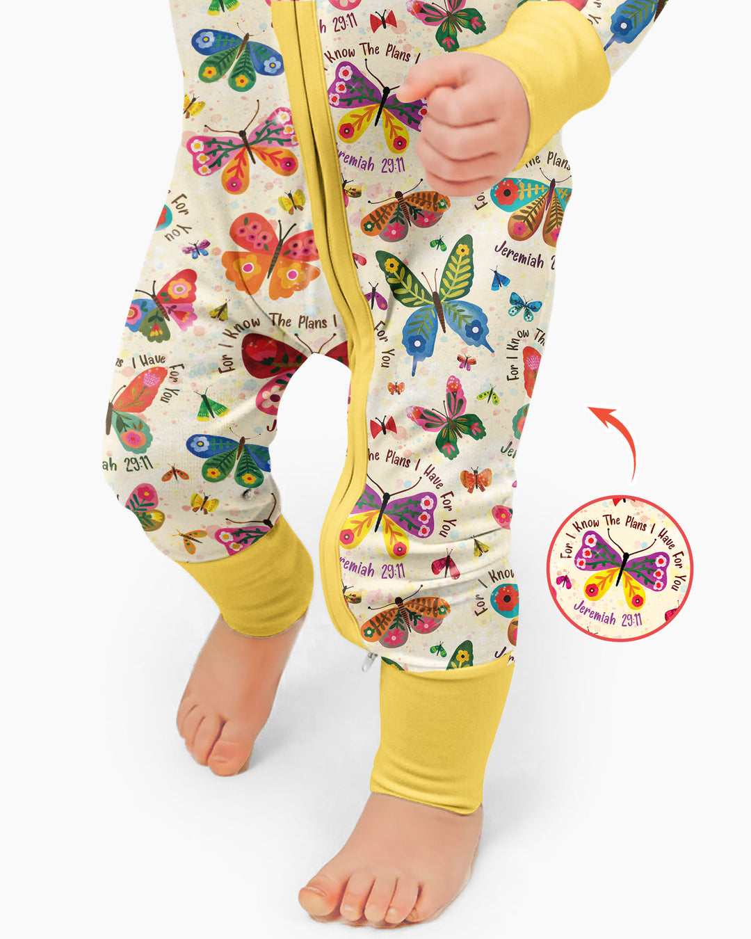 Gerippte Babykleidung mit individuellem Foto - Weich &amp; Skizzenhaft
