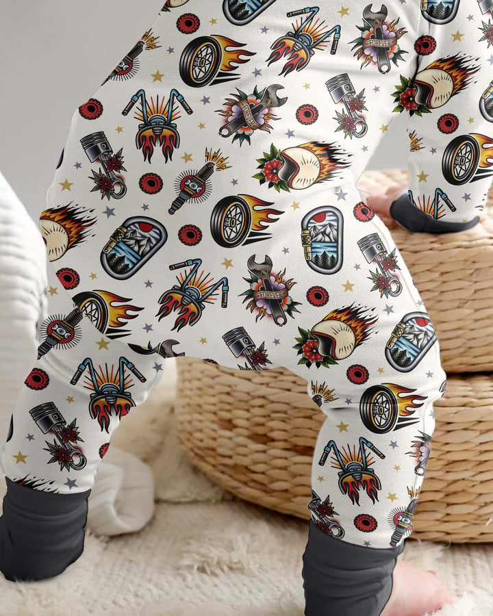 Born to Ride Together Family Matching Bamboo Convertible Zippy