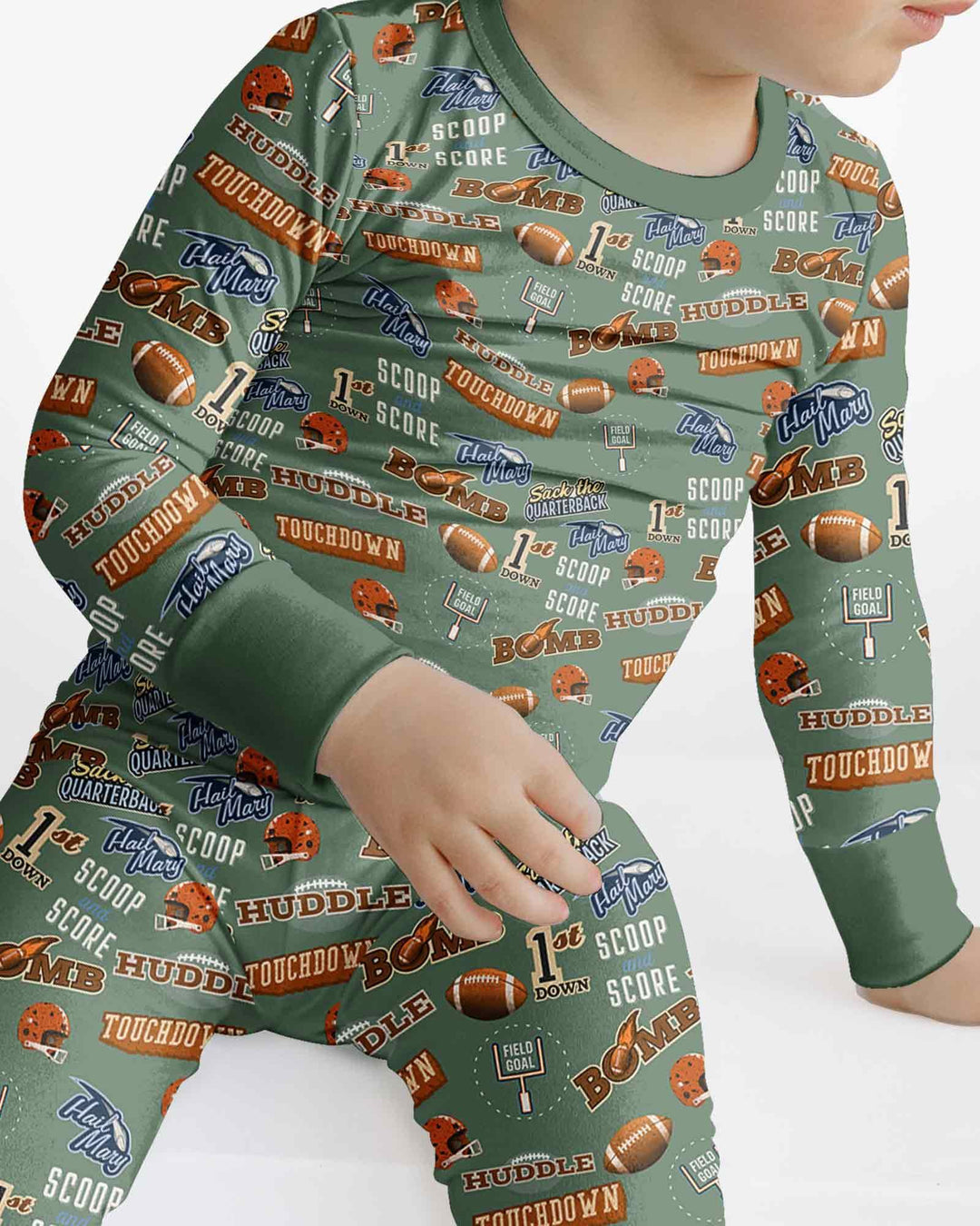 Conjunto de pijama de dos piezas de bambú con mangas largas, plantilla PERSONALIZADA