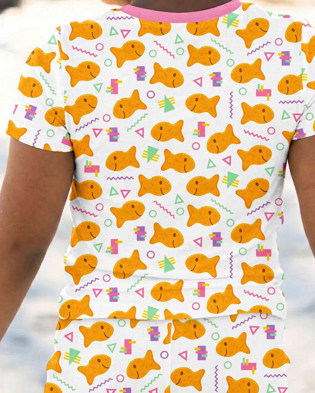 Conjunto de pijama de dos piezas de manga corta de bambú