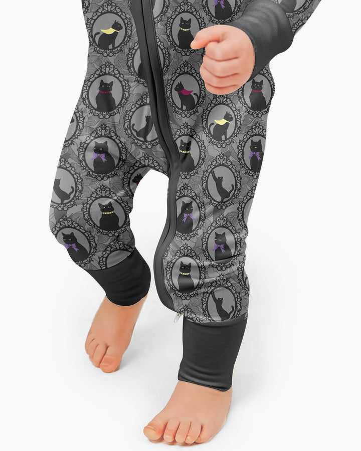 Midnight Cat Parade Bamboo Convertible Zippy