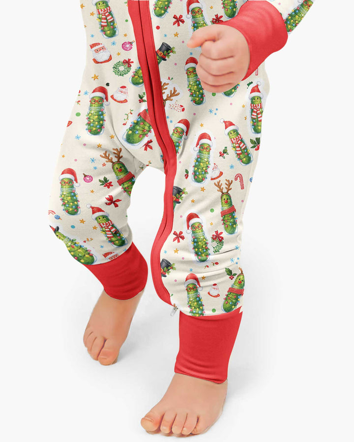 Funny Christmas Pickle Bamboo Convertible Zippy
