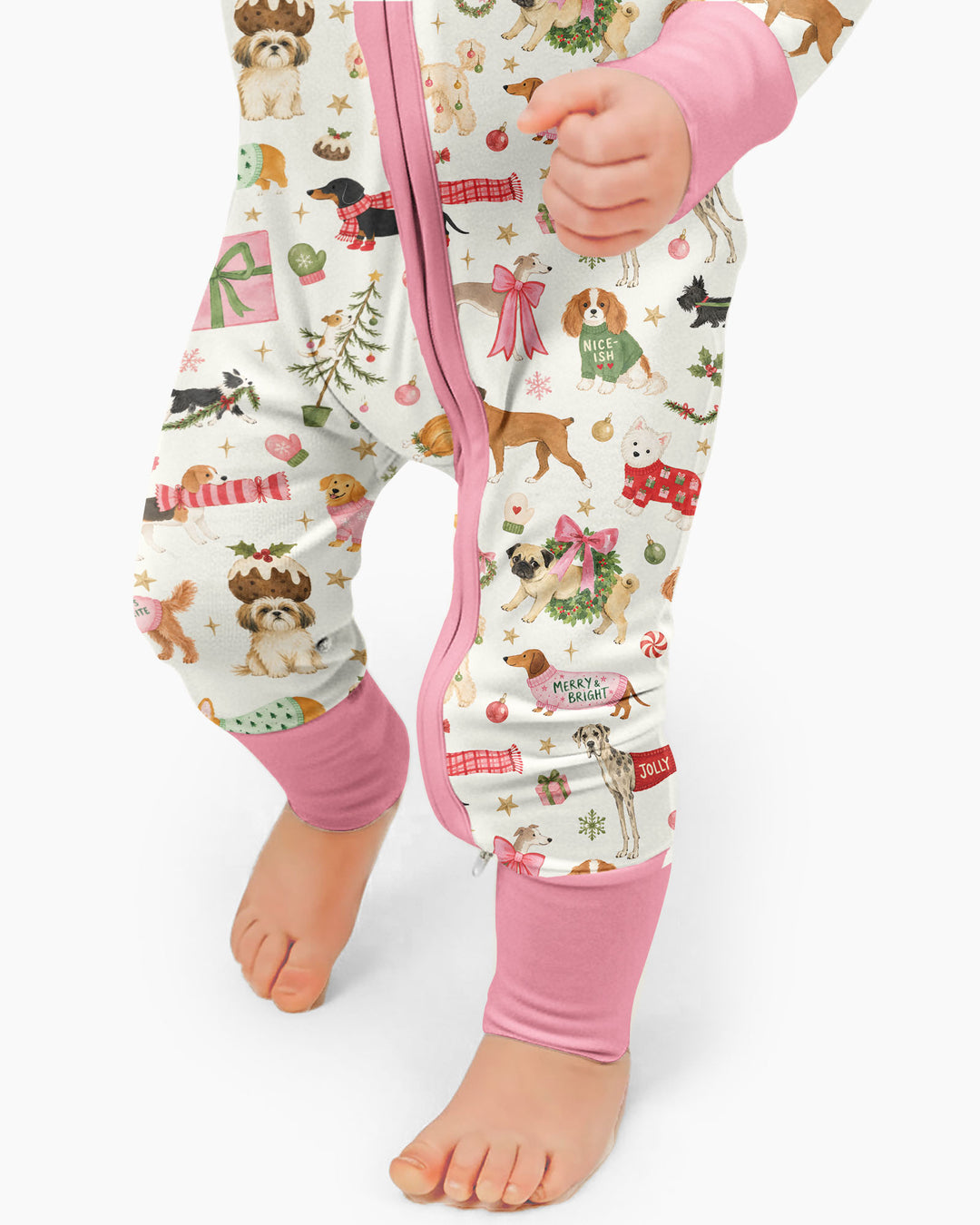 Festive Dog Merry Woofmas Bamboo Convertible Zippy