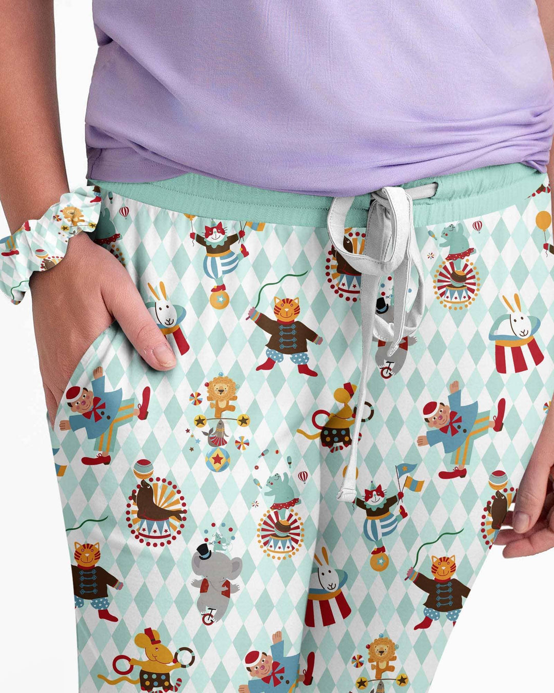 Circus Animal Bamboo Women Pajama Set