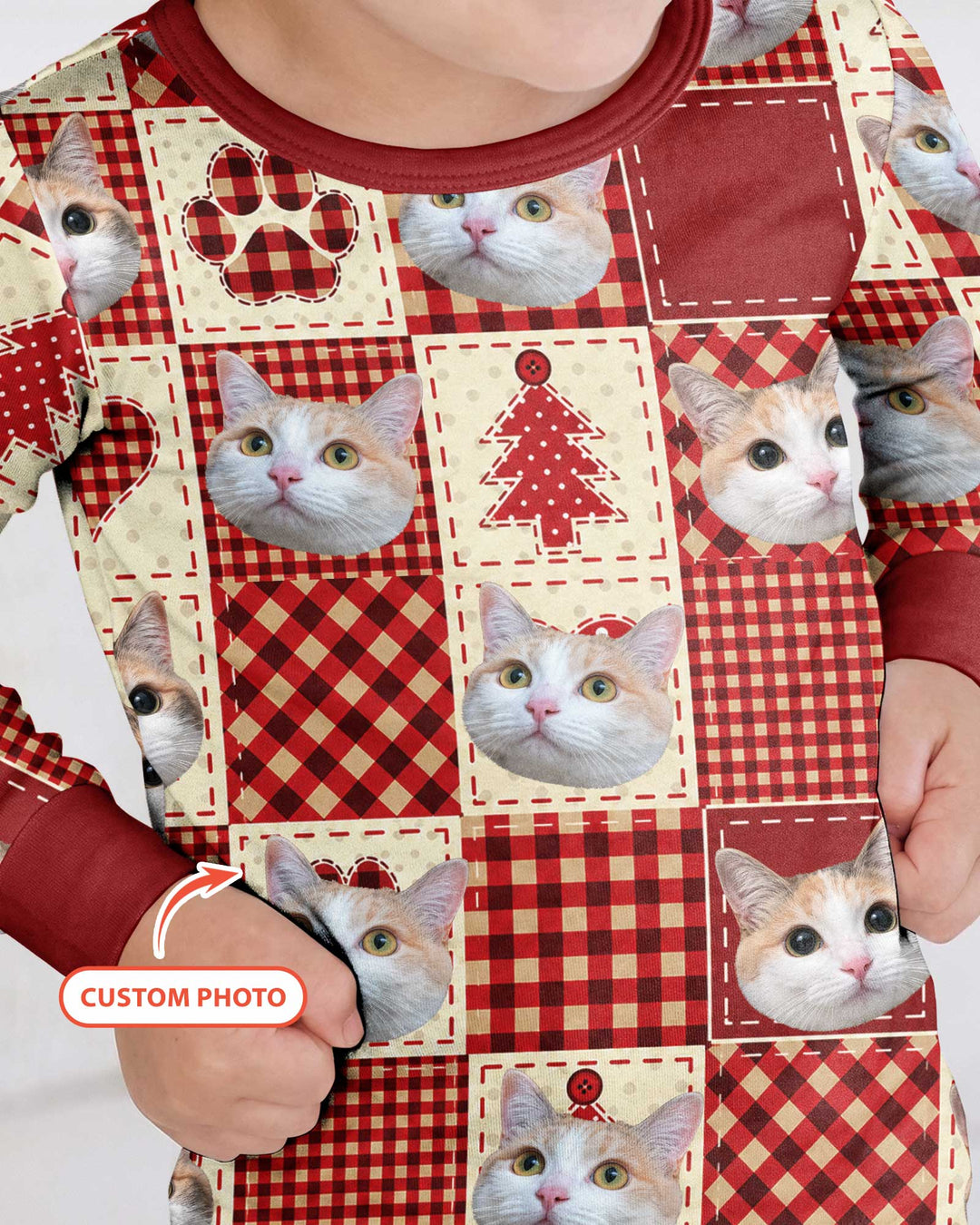 Christmas Ugly Pet Bamboo Two Piece Long Sleeve Pajama Set