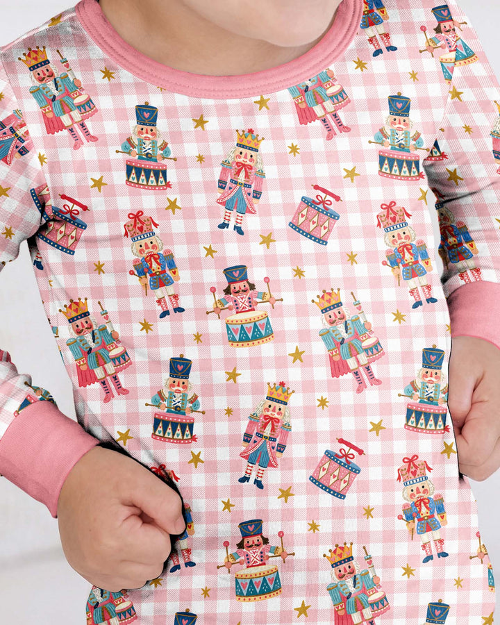 Whimsical Nutcracker Bamboo Two Piece Long Sleeve Pajama Set