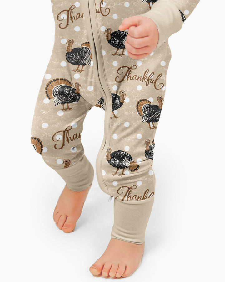 Turkey Thankful Bamboo Convertible Zippy