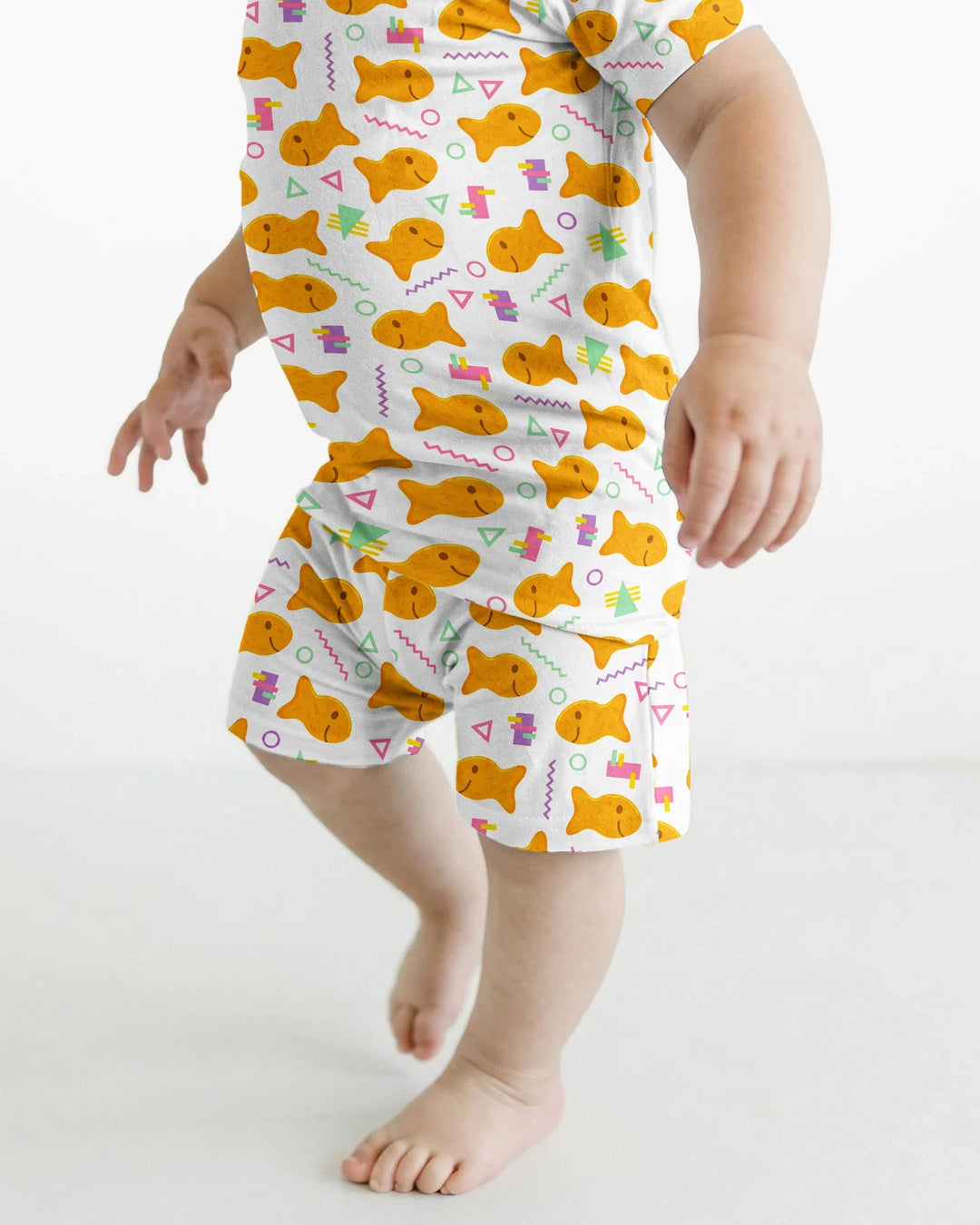 Conjunto de Pijama de Dos Piezas de Bambú con Mangas Cortas y Pantalones Cortos