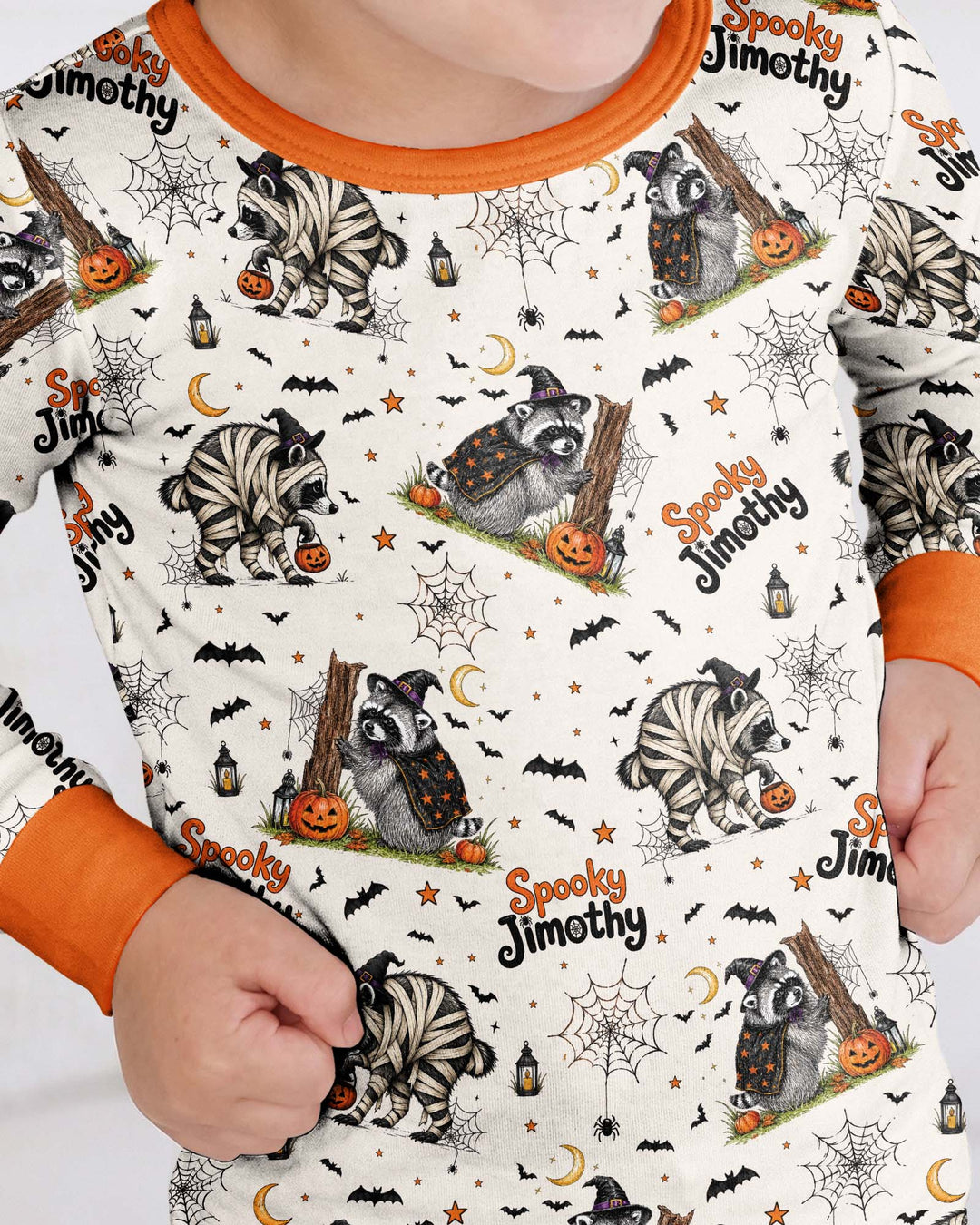 Spooky Jimothy Bamboo Two Piece Long Sleeve Pajama Set