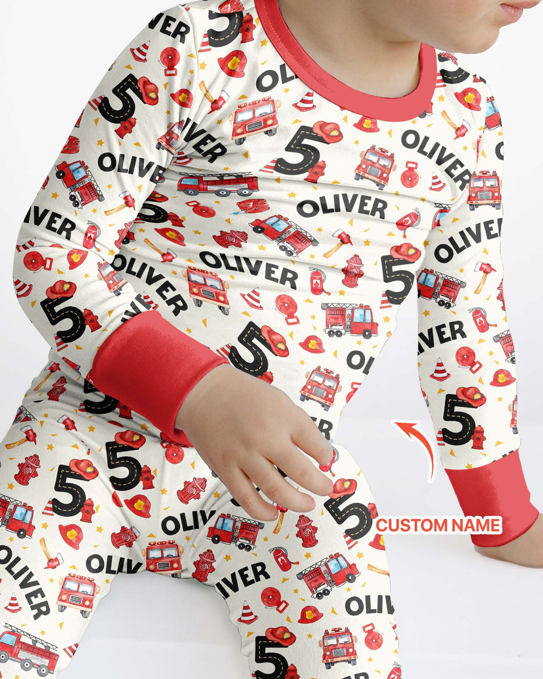 Conjunto de pijama de dos piezas de bambú con mangas largas, plantilla PERSONALIZADA