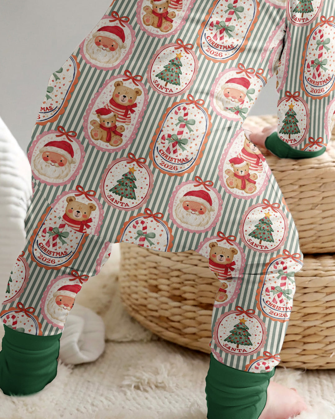 Teddy Bear Christmas Bamboo Convertible Zippy