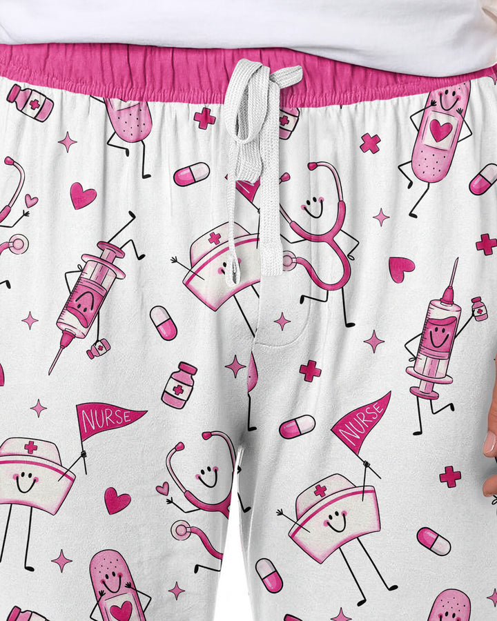Cute Nurse Crew Bamboo Men's Pajama Set