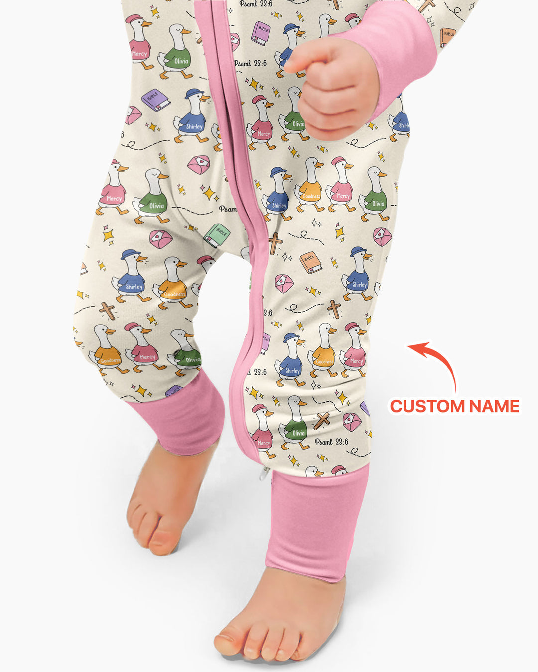 Psalm 23:6 Matching Family Bamboo Convertible Zippy