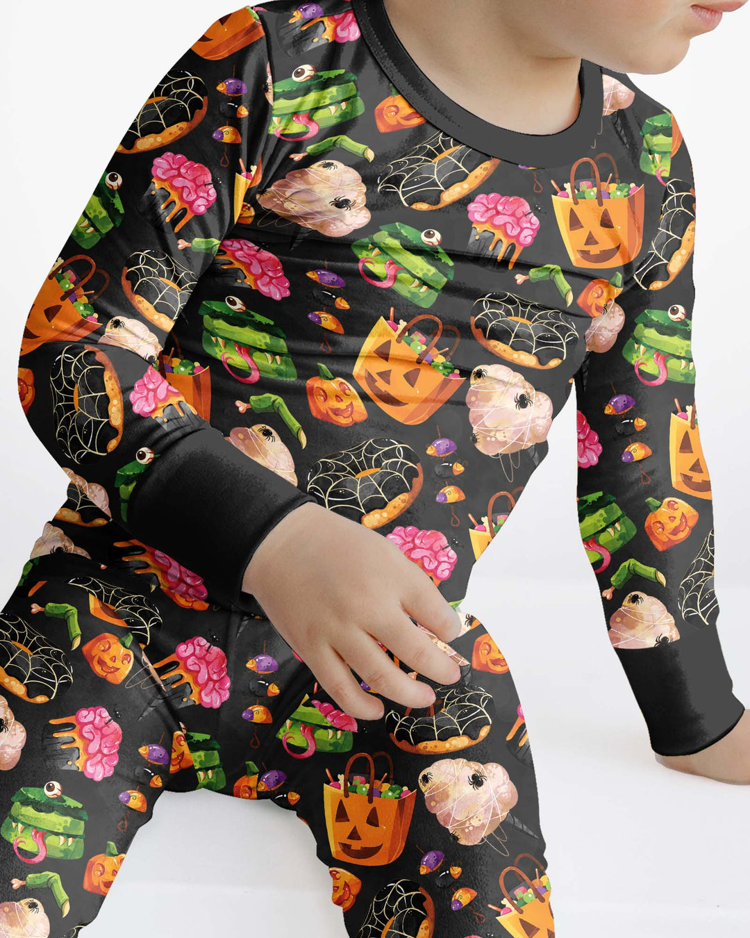 Spooky Snack Shack Bamboo Two Piece Long Sleeve Pajama Set