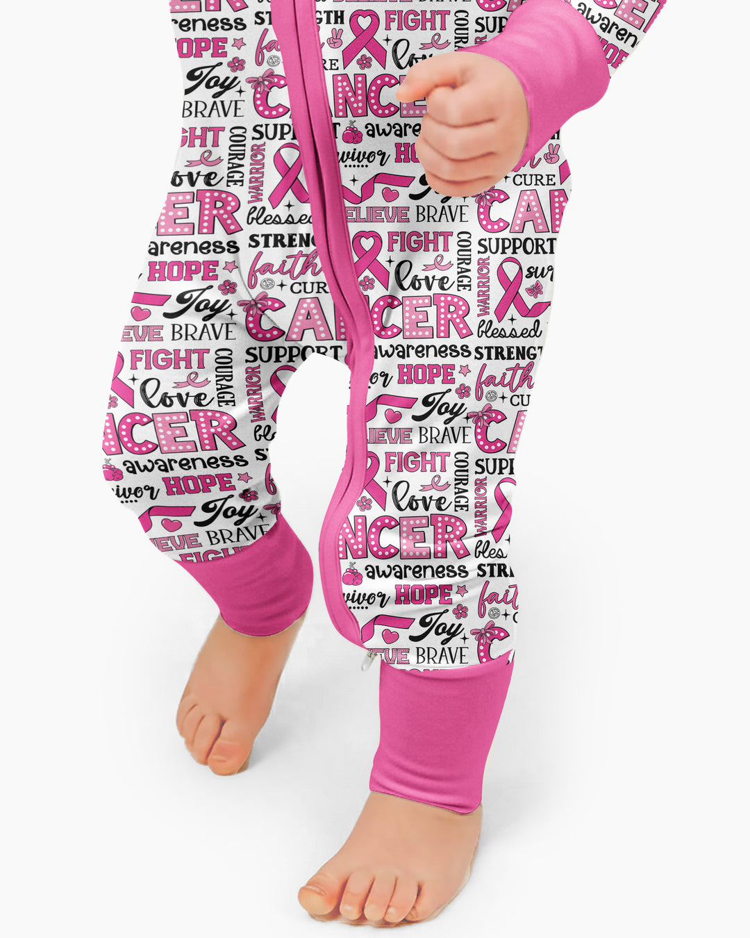 Strength in Pink Bamboo Convertible Zippy