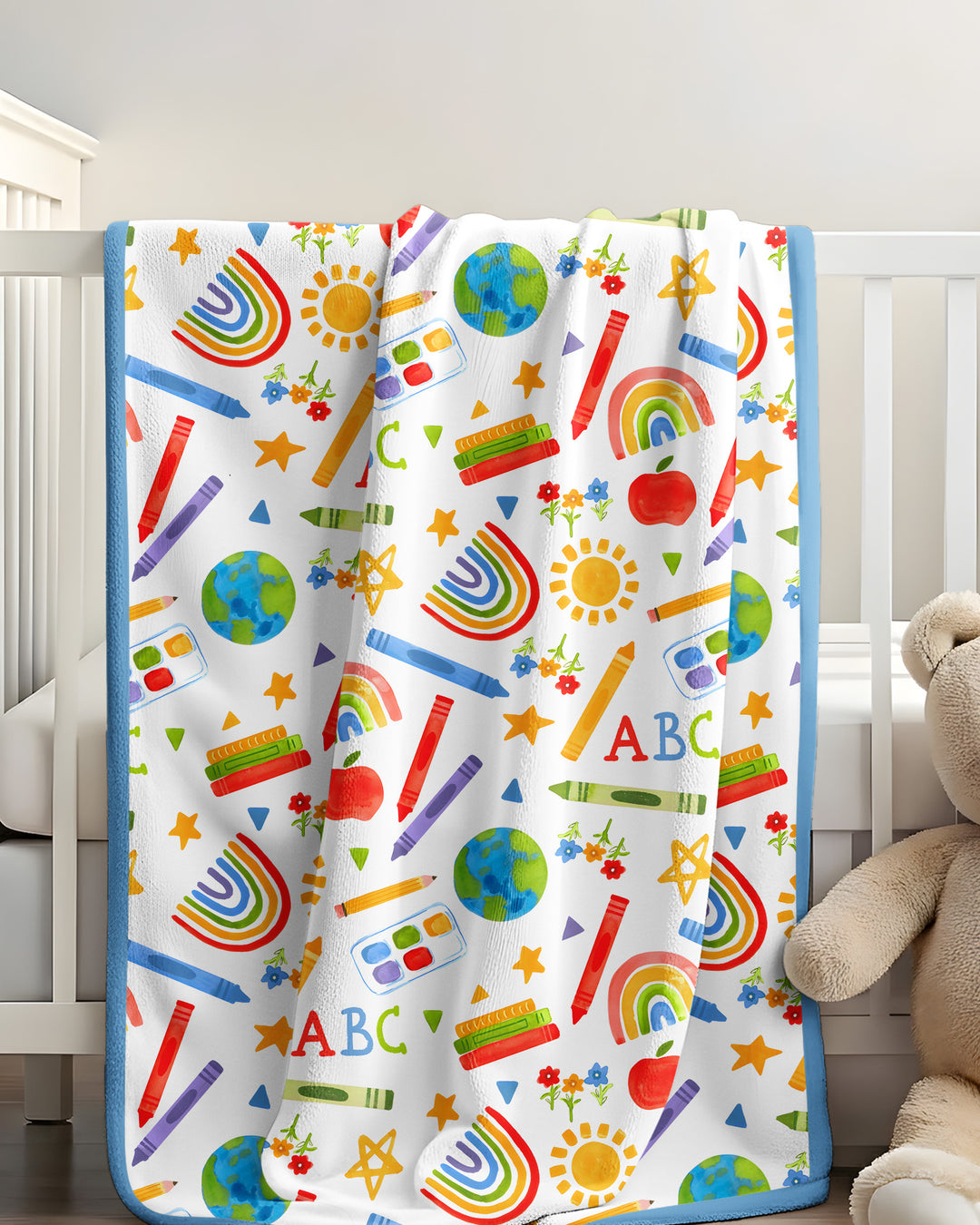 School Scribbles Bamboo Blanket