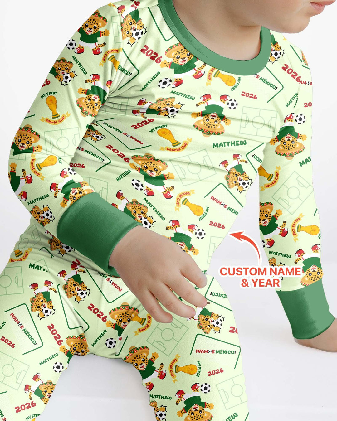 My First World Cup Bamboo Two Piece Long Sleeve Pajama Set